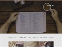 Tablet Screenshot of cornerstonechurchri.org